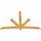 Ekena Millwork Alberta Rough Sawn Timber Gable Bracket, Western Red Cedar, 96"W x 64"H x 2"D x 6"F, 16/12 Pitch GBW096X64X0206ALB00RWR - alternate 2